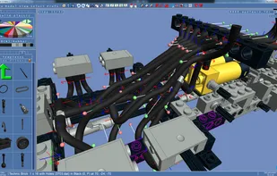 Use fully integrated flexible parts to create things like pneumatic hoses