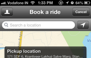 Ola Cabs screenshot 1