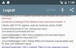 Android Logcat (no root) screenshot 1