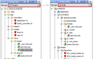 Rails project view
