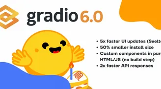 Gradio 6 released with faster performance for creating machine learning apps in Python image
