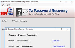 eSoftTools 7z Password Recovery screenshot 1