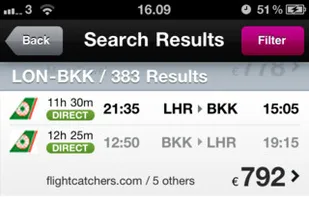 Momondo screenshot 1