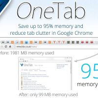 OneTab – Save up to 95% memory and reduce tab clutter in Chrome