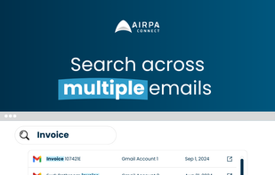 Connect multiple Gmail and Outlook accounts and search across everything from one place.