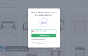 LiveCall widget and screan can be customised