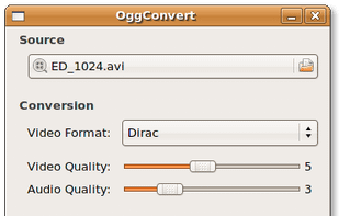 OggConvert screenshot 1