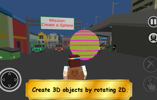 Discover 3D Shapes in SimTown screenshot 1