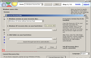 Convert Recovery Disk