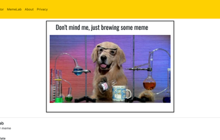 ADAM's Meme Making environment
