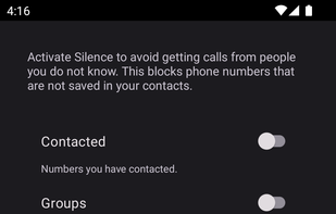 Silence:  Block Unknown Callers screenshot 1