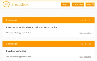 ShoutBox screenshot 1