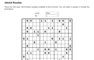 Binary Puzzle screenshot 1
