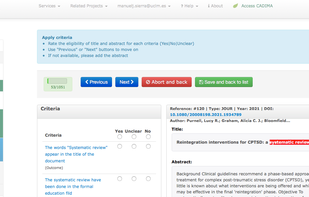 Consistency check preview
