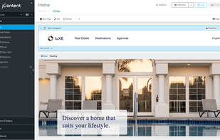 Build and edit pages visually with Jahia Page Builder