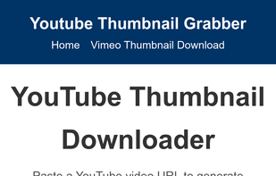 YouTube Thumbnail Downloader Mobile Screenshot
