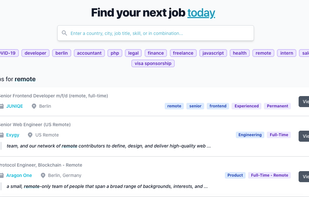 Arbeitnow screenshot 1