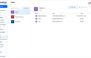 Create Team and invite users