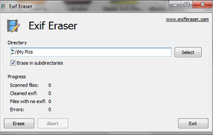 Free EXIF Eraser screenshot 1