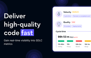 Gain real-time visibility into SDLC metrics.