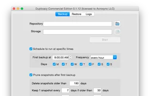Duplicacy screenshot 1