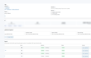 The AI View dashboard provides a global overview of site optimization. It displays schema coverage, AI vs SEO bot activity, and the proportion of optimized pages, helping users monitor AI-First SEO readiness at a glance.