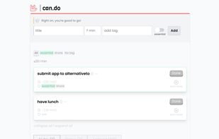 Main application screen