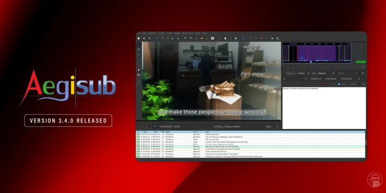 Aegisub 3.4.0 launches after a decade-long wait for a new version image