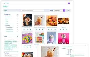 Easily find, distribute and reuse assets in campaigns with DAM thanks to tagging, metatags and content referencing.