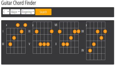 Guitar Chord Finder screenshot 1