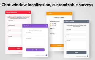 Wide set of chat window localizations