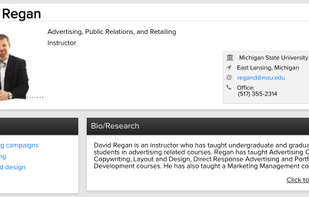 Profile page (desktop)