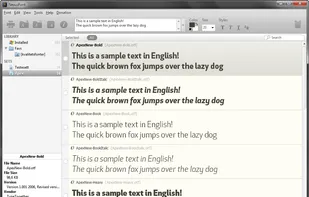 Sample text with font ApexNew