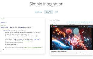 JxBrowser screenshot 2
