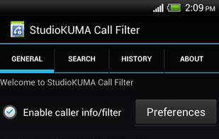StudioKUMA Call Filter screenshot 1