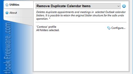 Remove Duplicate Calendar Items screenshot 1