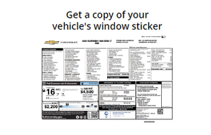Window Sticker Lookup