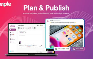 Customize your posts for each platform, use smart automations and plan content efficiently - all directly in DotSimple.