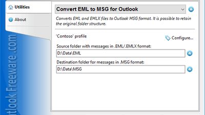 Convert EML to MSG for Outlook screenshot 1