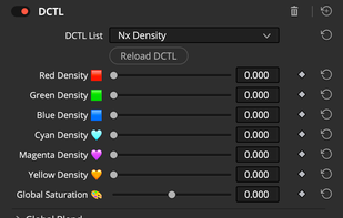 Color Density DCTL Tool