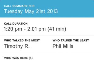 UberConference screenshot 2