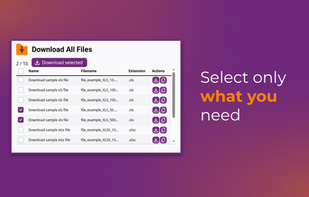 Select only what you need