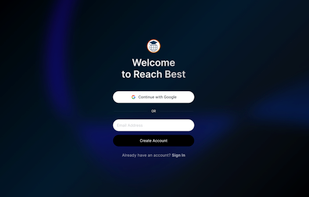 Reach Best Welcome Page