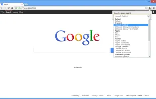 User-Agent Switcher screenshot 2