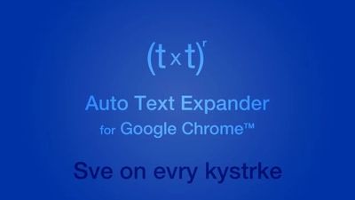 Auto Text Expander for Google Chrome screenshot 1