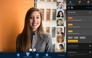 Toasty allows a flexible way to form small breakout groups to work or discuss together.