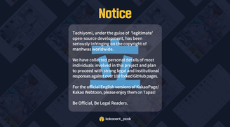 Manga reader app Tachiyomi ceases development amid legal threats from Kakao Entertainment image