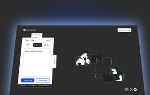 Notepad sharing UI
