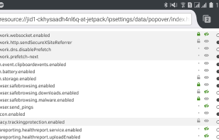 Privacy Settings screenshot 1