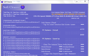 Soft Cleaner 'Live Analysis' 'Soft Clean'